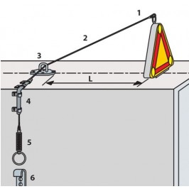 Commande manuelle à distance pour triangle (option)