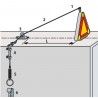 Commande manuelle à distance pour triangle (option)