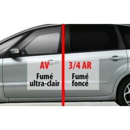 Traitement des vitres teinte sur l'ensemble du véhicule (5 portes)