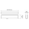 UltraSlim 6 LED Bleu
