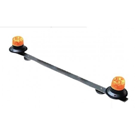 BSU à coller 2 gyroled - orange - rotatif- 1,20m- 12/24V