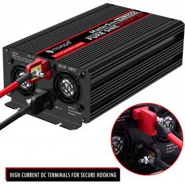 Convertisseur 12V 220V pour véhicule 2000W