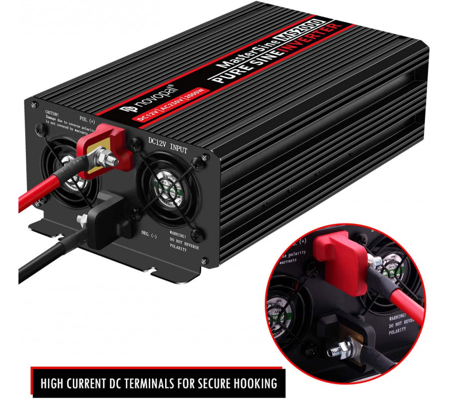 Convertisseur 12V 220V pour véhicule 2000W