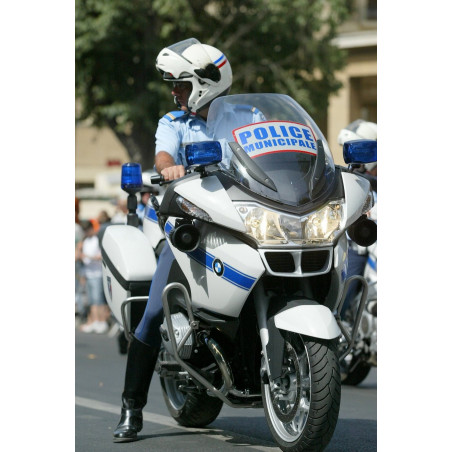 Sérigraphie Casque moto - Police Municipale