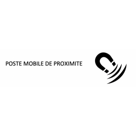 Panneau magnétique "POSTE MOBILE DE PROXIMITE"