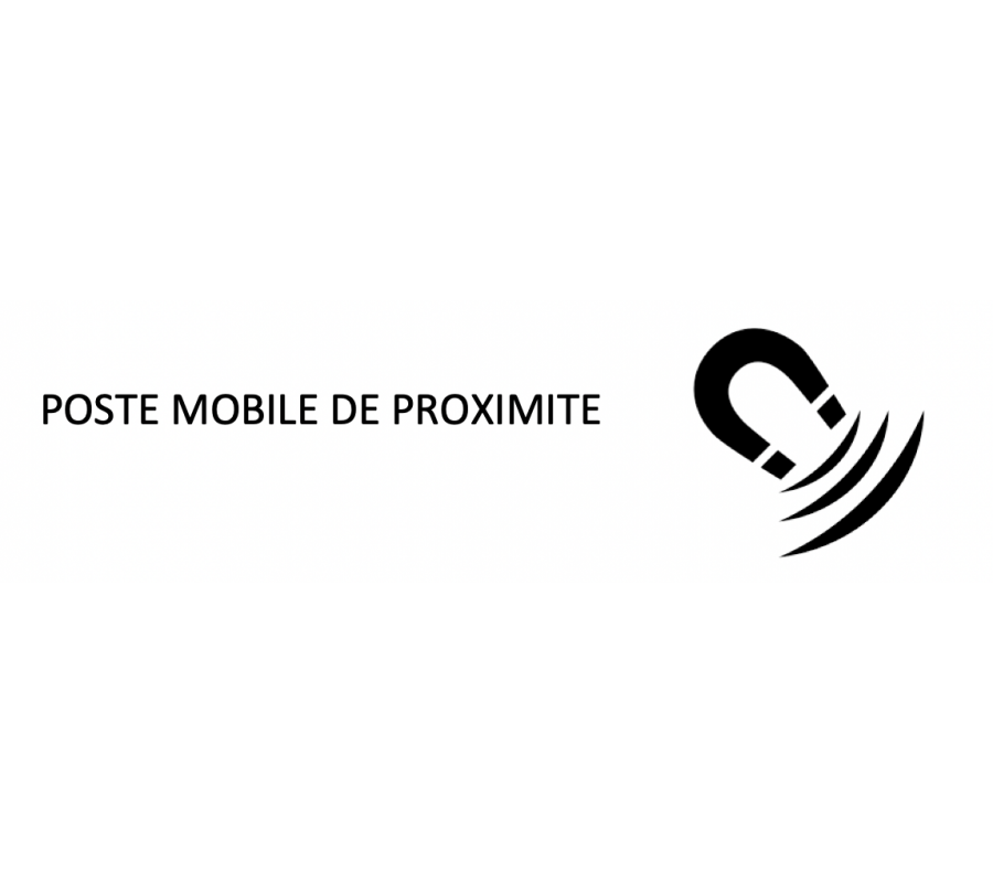 Panneau magnétique "POSTE MOBILE DE PROXIMITE"