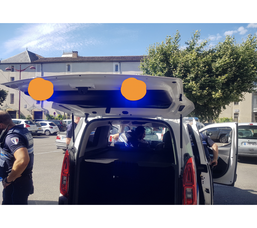 2 Feux de balisage arrière Bleu déclenchement par interrupteur 2 Feux de balisage arrière Bleu déclenchement par interrupteur