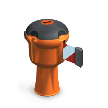 Ruban de balisage 9m enroulable SKIPPER ORANGE adaptable sur cône