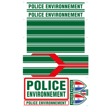 Kit de Sérigraphie Police Environnement pour véhicule léger