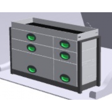 Meuble de rangement pour coffre Nouvelle C4 5 places