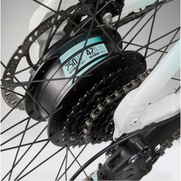 VÉLO VTT ÉLECTRIQUE 27,5 - blanc - moteur 42 Nm à 250W - 380 Wh