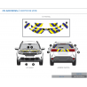 Citroën C5 Aircross à partir de 2018 - Jaune & Bleu - Avant + Arrière