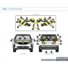 Peugeot 3008 à partir de 2021 - Jaune & Bleu - Avant + Arrière